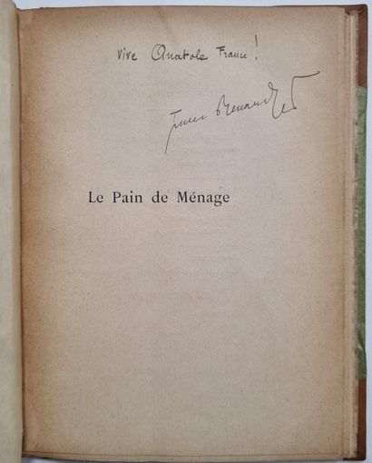 RENARD (Jules). Le Pain de ménage. Comedy in one act. Paris, Paul Ollendorff, 1899....