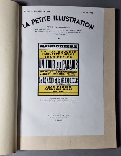 GUITRY (SACHA). Un Tour au paradis. Comédie en quatre actes. Paris, L'Illustration,...