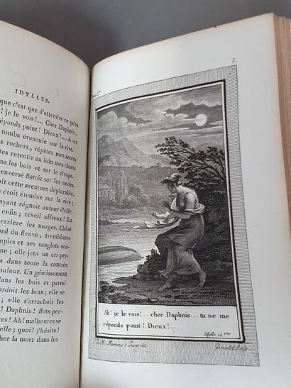 null GESSNER (Salomon). iuvres. Paris, Antoine-Augustin Renouard, 1795. 4 volumes...