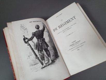 null NORIAC (Jules). Le 101e régiment. Paris, Bourdillat et Cie, 1860. In-8, bradel...