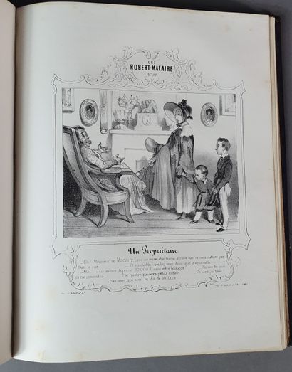 null DAUMIER (Honoré). Les Cent et un Robert-Macaire. Paris, Aubert et Cie, 1839....