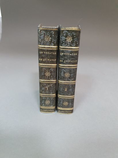 null QUINAULT (Philippe). Le Théâtre. Amsterdam, Antoine Schelte, 1697. 2 volumes...