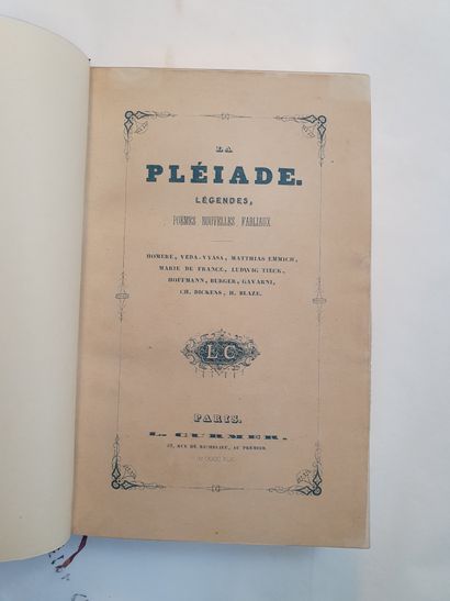 null PLÉIADE (La). Ballades, fabliaux, nouvelles et légendes. Paris, L. Curmer, 1842....