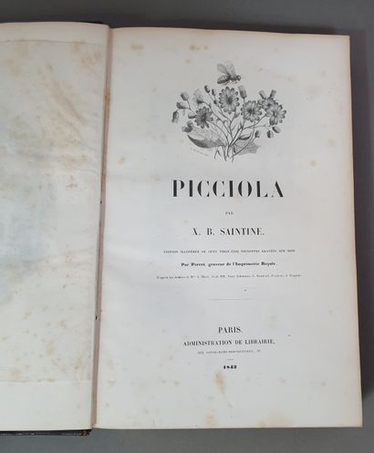 null SAINTINE (Xavier Boniface said). Picciola. Paris, Administration de librairie,...