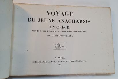 null BARTHÉLEMY (Jean-Jacques). Voyage du jeune Anacharsis en Grèce. Nouvelle édition....