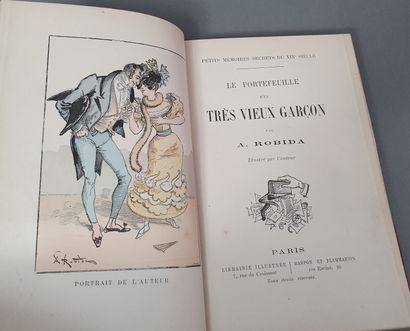 null ROBIDA (Albert). Le Portefeuille d un très vieux garçon. Paris, Librairie illustrée,...