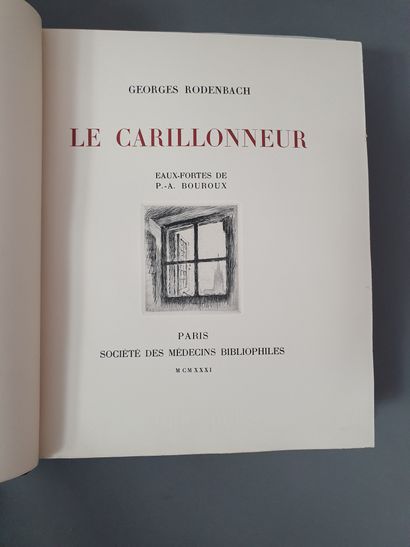 null RODENBACH (Georges). Le Carillonneur. Paris, Société des médecins bibliophiles,...