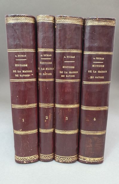 null DUMAS (Alexandre). The House of Savoy from 1555 to 1850. Historical novel. Turin,...