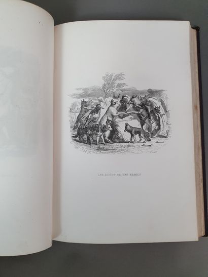 null LA FONTAINE (Jean de). Fables. Paris, H. Fournier, Perrotin, 1838-1840. Ensemble...