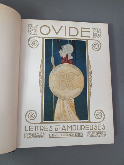 null OVIDE. Lettres amoureuses. Les Héroïdes. Paris, René Kieffer, 1919. In-4, demi-maroquin...