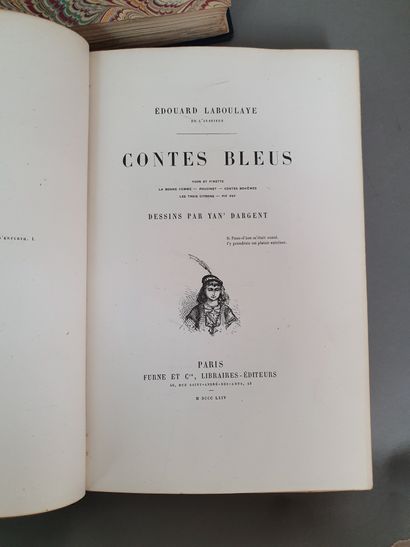 null LABOULAYE (Édouard). Contes bleus. Paris, Furne et Cie, 1864. - Nouveaux contes...