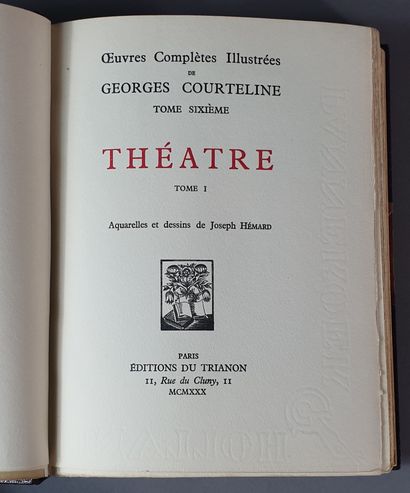 null COURTELINE (Georges). iuvres complètes illustrées. Paris, Éditions du Trianon,...