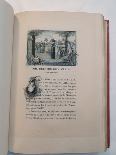 null UZANNE (Octave). La Française du siècle. Modes, mœurs, usages. Paris, A. Quantin,...