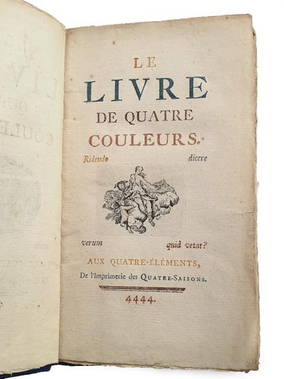 null CARRACIOLI (Louis-Antoine de). The Book of Four Colors. Aux Quatre-Éléments,...