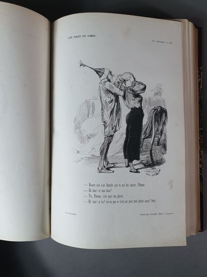 null DIABLE À PARIS (Le). Paris et les Parisiens. Paris, J. Hetzel, 1845. 2 volumes...