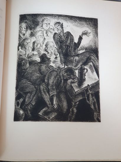 null GOETHE. Faust. Paris, Aux éditions de La Roseraie, 1924. In-4, demi-maroquin...