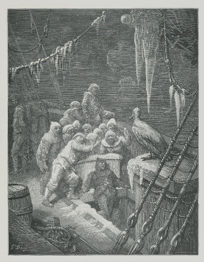 null COLERIDGE (Samuel). The Old Sailor's Song. Paris, Hachette, 1877. In-folio,...