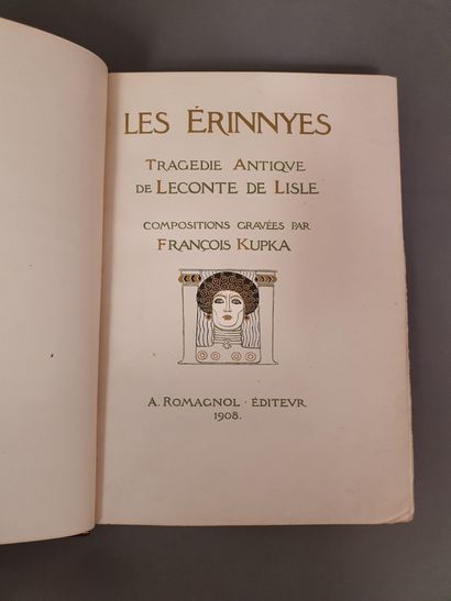 null LECONTE DE L ISLE. Les Érinnyes. Tragédie antique. Paris, Librairie de la Collection...