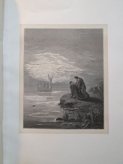 null DANTE. La Divine comédie. Paris, Hachette et Cie, 1868. 2 volumes in-folio,...