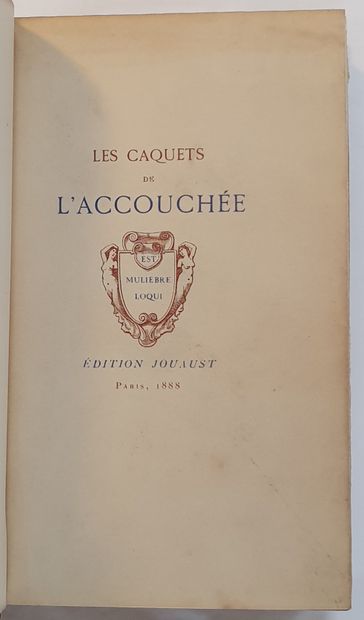 null CAQUETS DE L ACCOUCHÉE (Les) publiés par D. Jouaust avec une préface de Louis...