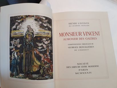 null LAVEDAN (Henri). Monsieur Vincent, aumônier des galères. Paris, Société des...