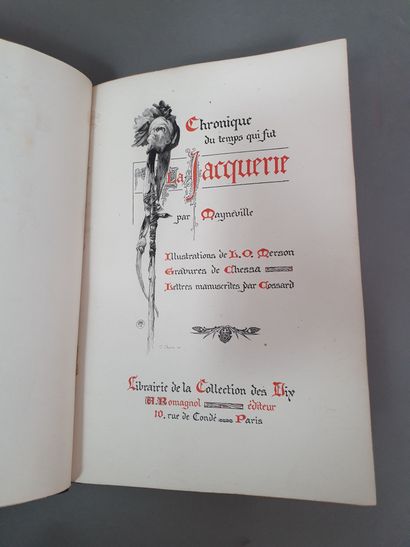 null MAYNEVILLE. Chronique du temps que fut la Jacquerie. Paris, Librairie de la...