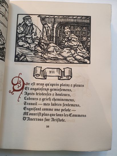 null VILLON (François). iuvres. Paris, Ambroise Vollard, 1918. Fort volume in-4,...