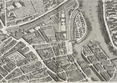  TURGOT. - Plan de Paris commencé l année 1734. Dessiné et gravé, sous les ordres...