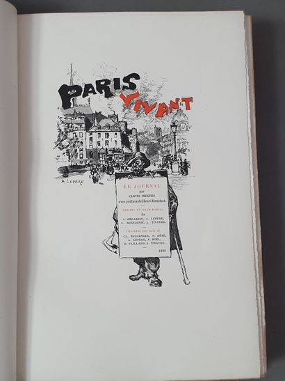 null PARIS VIVANT. HUGUES (Clovis). Le Journal. - SARCEY (Francisque). Le Théâtre....