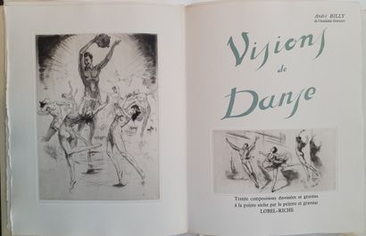 null BILLY (André). Visions de danse. Paris, Chez l Auteur, 1949. In-4, in sheets,...