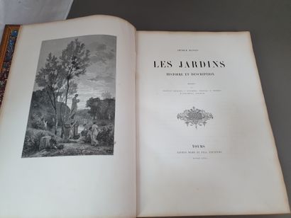null MANGIN (Arthur). Les Jardins. Histoire et description. Tours, Alfred Mame et...