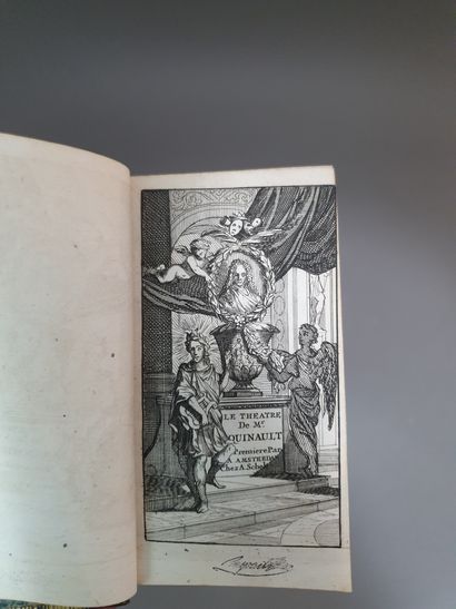 null QUINAULT (Philippe). Le Théâtre. Amsterdam, Antoine Schelte, 1697. 2 volumes...