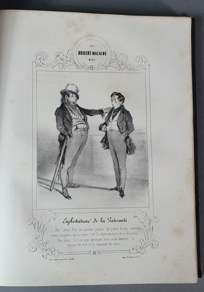 null DAUMIER (Honoré). Les Cent et un Robert-Macaire. Paris, Aubert et Cie, 1839....