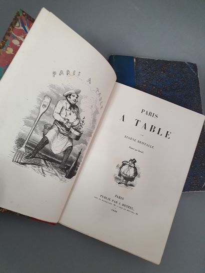 null SMALL TABLE OF PARIS. - BRIFFAULT. Paris in the water. Illustrated by Bertall....