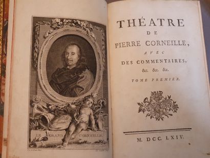 null CORNEILLE (Pierre). Théâtre, avec des commentaires. S.l.n.n. [Genève, Cramer],...