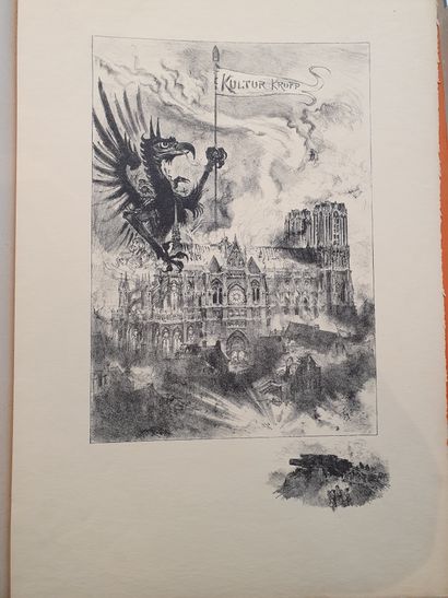 null ROBIDA (Albert). Les Villes martyres. Paris, E. Baudelot, [1914-1915]. In-folio,...