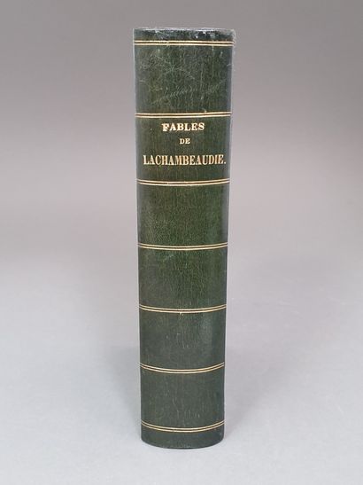 null LACHAMBEAUDIE (Pierre). Fables. Paris, Michel, 1851. In-8, demi-basane maroquinée...