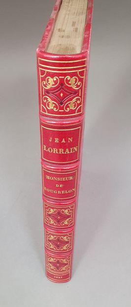 null LORRAIN (Jean). Monsieur de Bougrelon. Paris, Devambez, 1927. In-4, demi-maroquin...