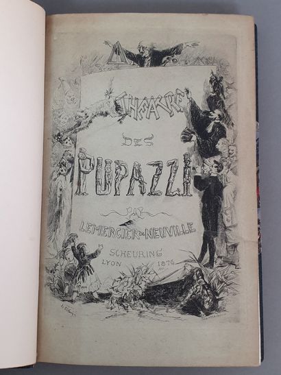 null LEMERCIER DE NEUVILLE (Louis). Théâtre des Pupazzi. Lyon, Scheuring, 1876. In-8,...