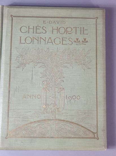 null DAVID (Édouard). Chés Hortillonnages. Amiens, Imprimerie picarde, 1900. In-4,...