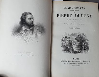 null DUPONT (Pierre). Chants et chansons (poetry and music). Paris, Alexandre Houssiaux...