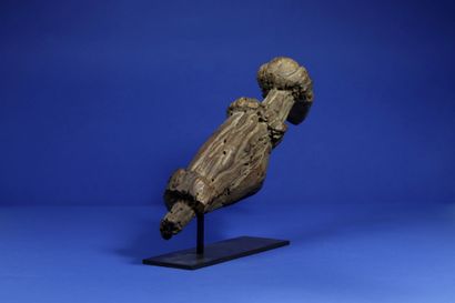 null 
Statue representing a quadruped, the legs partly missing and the whole very...