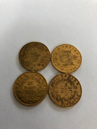 null 4 pièces de 20 F or Napoléon III
