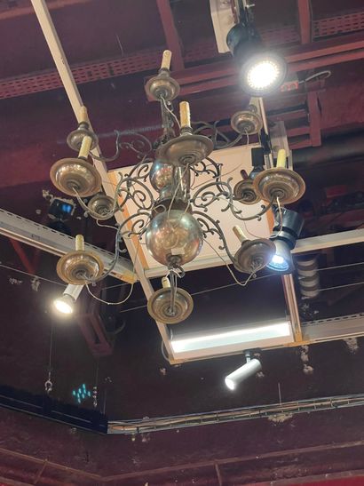  Dutch style chandelier In brass