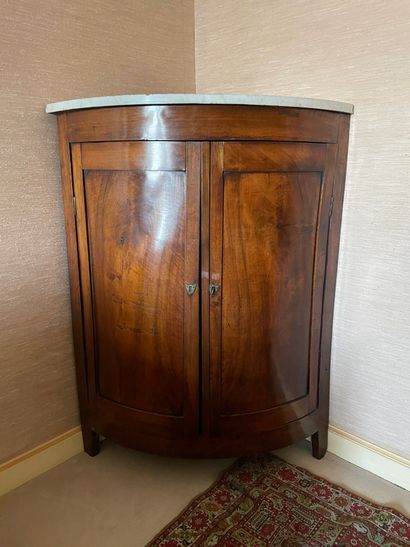Large corner cabinet In natural wood Opening...
