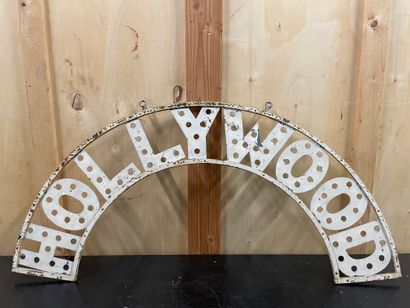 Old HOLLYWOOD sign In wrought iron 62x131...