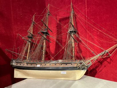 Maquette de vaisseau de ligne du XVIIIème...