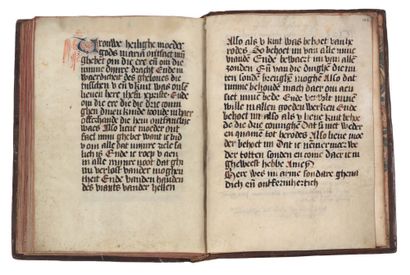 null Livre d'heures (à l'usage de Rome).
En latin et en néerlandais, manuscrit enluminé...