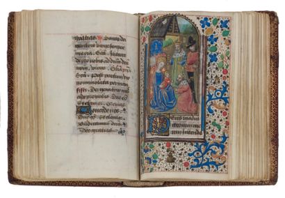 null Livre d'heures (à l'usage de Rouen).
En français et en latin, manuscrit enluminé...