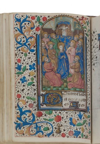 null Book of Hours (for the use of Rouen). 
 In French and Latin, illuminated manuscript...